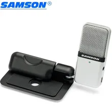 Original samson go mic clipe tipo mini microfone condensador de gravação portátil com cabo usb estojo para computador