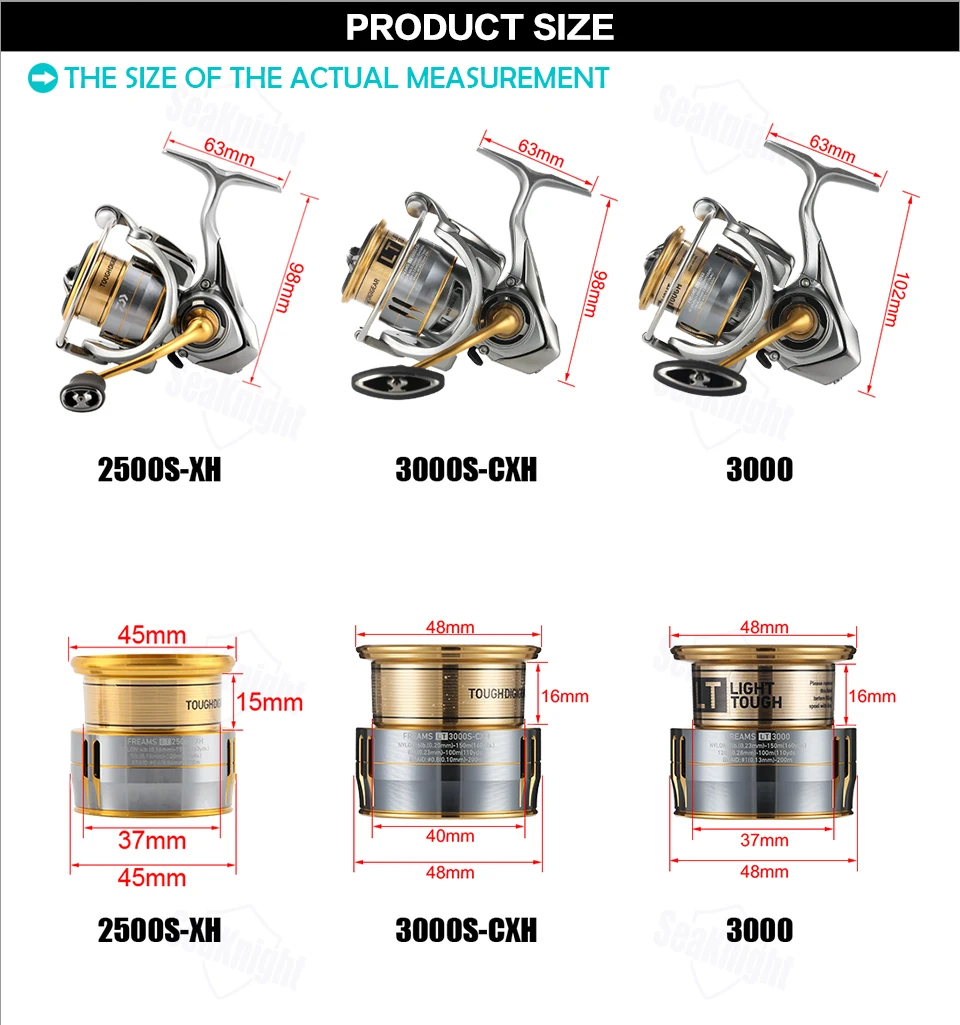 18 DAIWA FREAMS LT 2500S-XH 3000 3000S-CXH спиннинговая Рыболовная катушка мелкая алюминиевая катушка 6BB 12 кг Drag Морская Рыбалка снасти