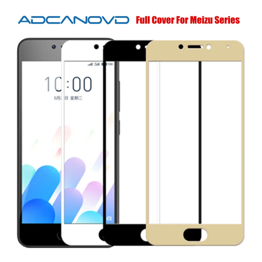 

Tempered Glass For M6 Note M5 Note M5S M5C Full Cover Screen Protector for M3 Note M3S mini MX6 U20 U10 Protective Glass Film