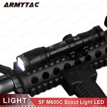 Тактический M600C скаутский светильник 366 люмен светодиодный страйкбол фонарик для оружия с дистанционным давлением 20 мм рельсовый путь M600 серия для охоты