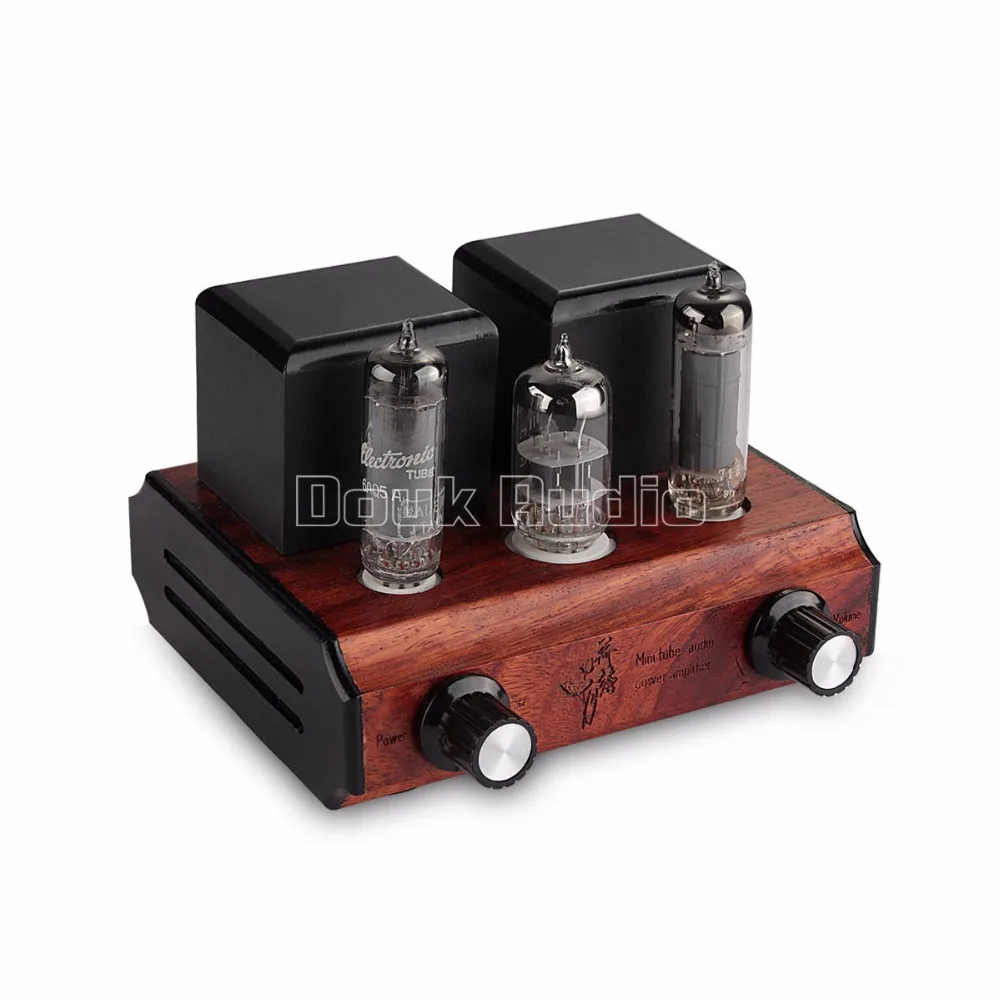 Douk Audio Mini 6N3 Vacuum&Valve Tube Amplifier Stereo Single-Ended Class A 2.0 Channel Desktop Power Amp 2.5W*2 boyun hifi el34 valve tube amplifier 2 0 channel stereo single ended class a amp 12w 2 finished product 110 240v