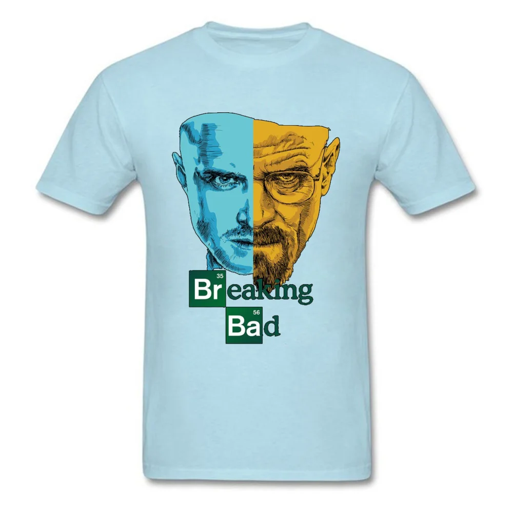 BreakingBad190611 Design T-Shirt for Men Cotton Fabric Autumn T Shirt Classic Tops Shirts Short Sleeve Hip Hop Round Neck BreakingBad190611 light