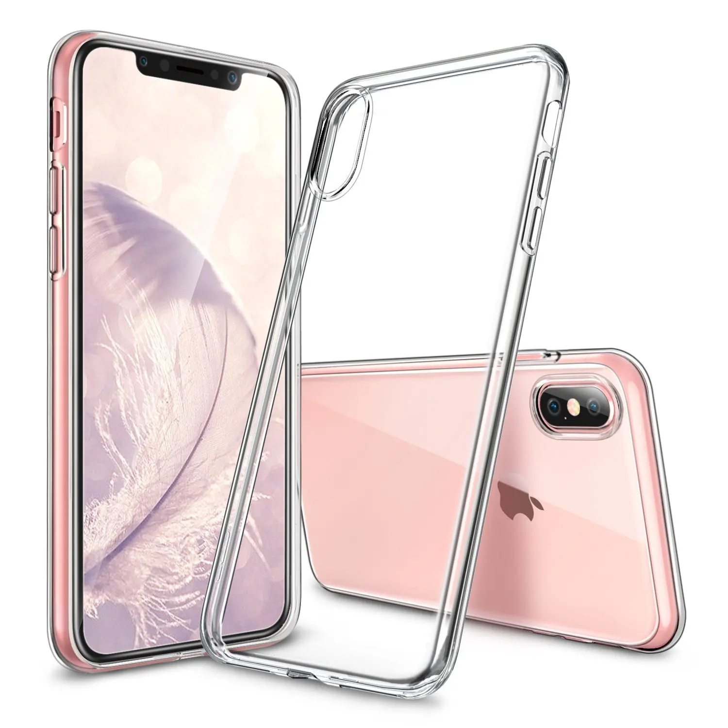 

For iPhone X Case,iPhone 10 Cover,Crystal Clear Flexible Soft Gel TPU Cover Slim Fit for Apple 5.8" iPhone X / 10 (2017 Release)