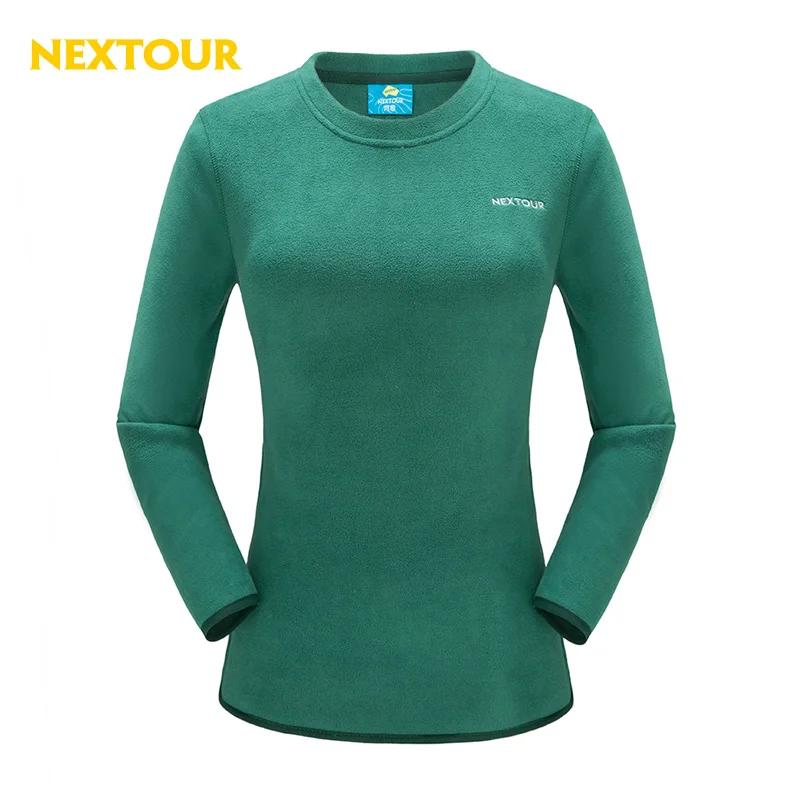 NEXTOUR Outdoor Solid Color Pollar Fleece jacket Women Thermal Round