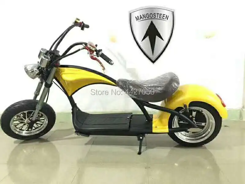 Дизайн высокого класса Harley Электрический мотоцикл, Скутер CE ЕЭС Сертификация - Цвет: yellow