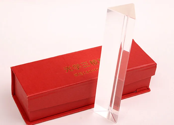  5 10 15 18 20cm Gift Children Student Educational Physics Triple Glass Triangular Physics Prism Spe - 32915460093