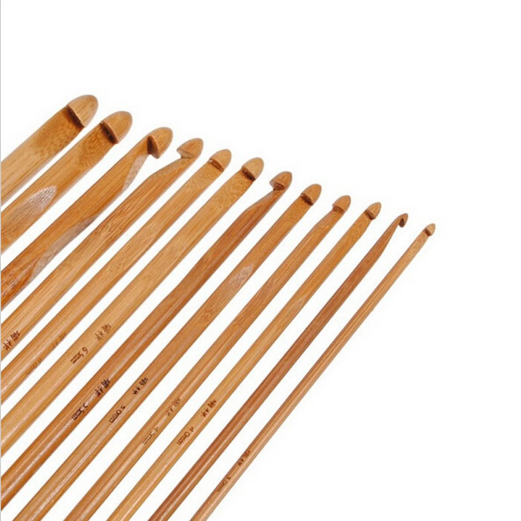 

New Arrival 12 Pcs/set Wooden Hook Crochet Kit Knitting Needles For Loom Tool DIY Crafts Knitting Accessory