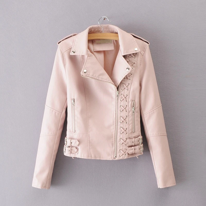 Faux leather lace up jacket Clearance