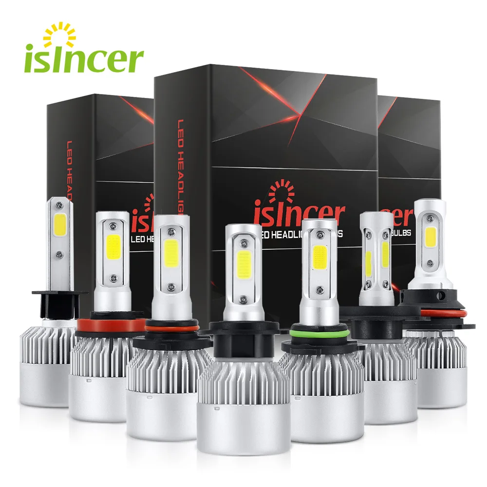 

1 piece H4 Led Car Headlight H7 LED Lamp 9005 9006 Fog light H1 H11 HB3 HB4 All in one 80W 8000LM Auto Headlamp 6000K Light Bulb