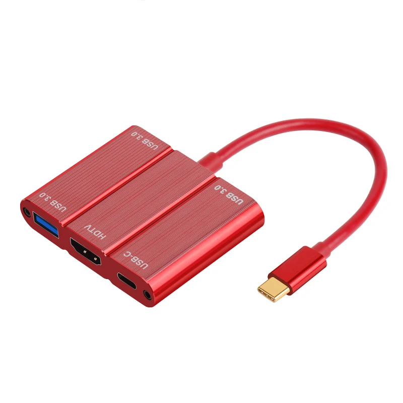 Новый 5 в 1 Тип C к HDMI USB 3 0 PD зарядки адаптер 4 60 Гц кабель для huawei коврики 20 20X P20 Pro Xiaomi