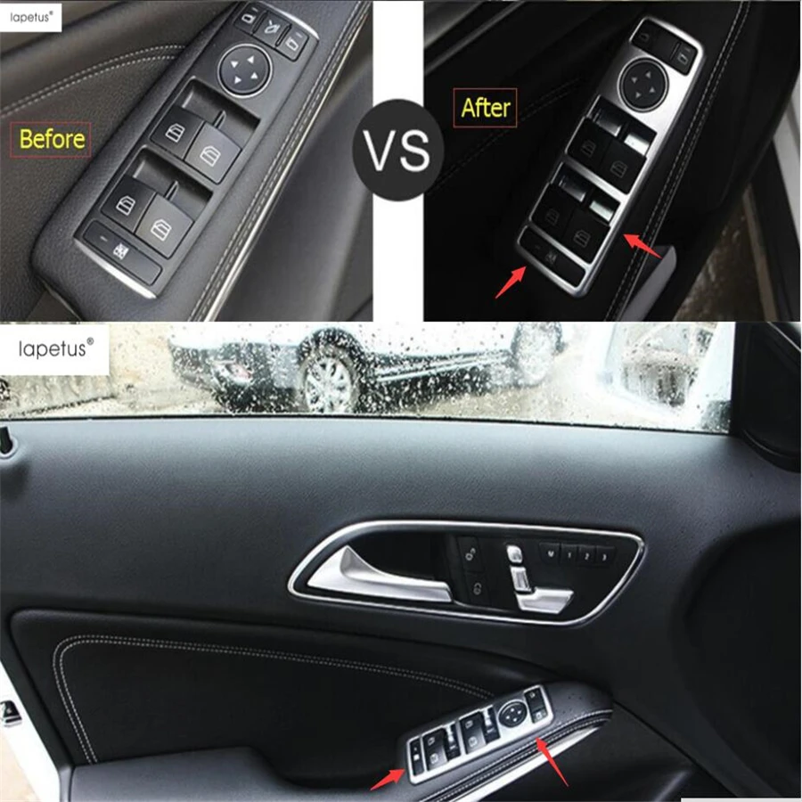 Us 2106 19 Offlapetus Accessories For Mercedes Benz Gla 200 220 X156 2015 2016 2017 Inner Door Handle Holder Window Lift Switch Cover Kit Trim In