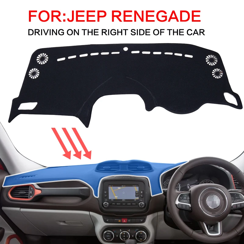 Smabee Dash коврик Dashmat черный для JEEP RENEGADE аксессуары Противоскользящий приборной
