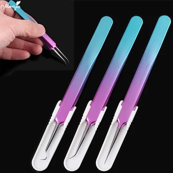

3 Types Rainbow Blackhead Acne Blemish Pimple Extractor Remover Needles Clip Tweezers Face Skin Care Tools
