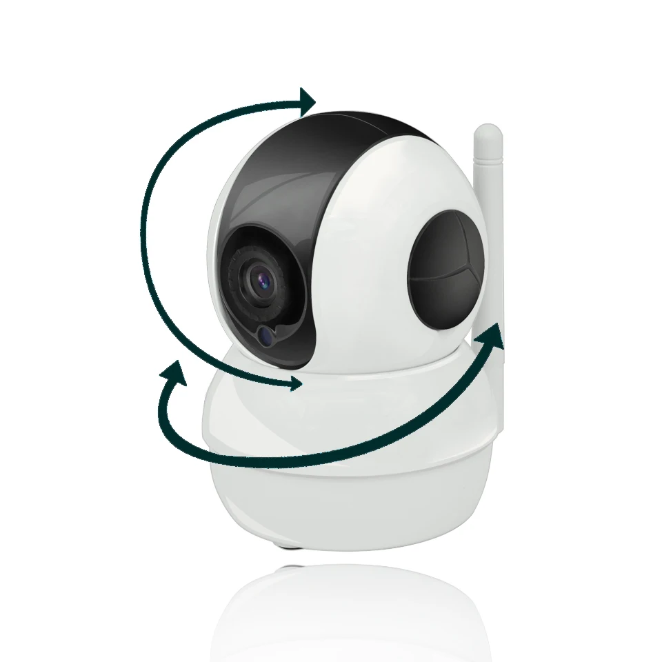  AOUERTK 720P HD di visione notturna della macchina fotografica Orizzontale 355 WIFI di Sicurezza Do