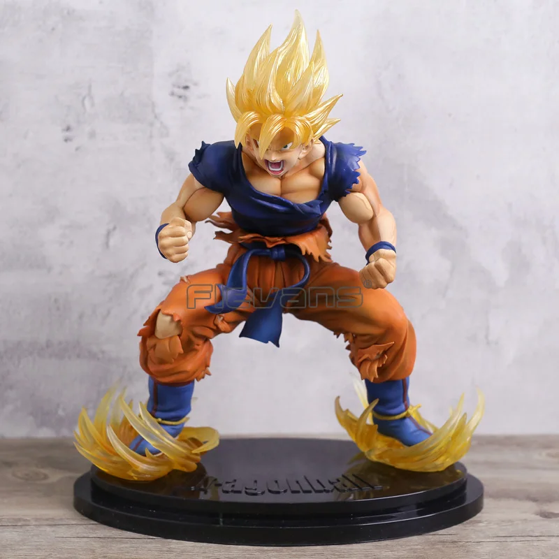 

Dragon Ball Kai Super Saiyan Son Goku Gokou Ver. 2 Statue PVC Figure Collectible Model Toy 28CM