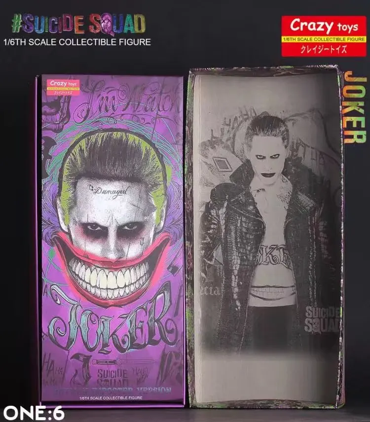 Сумасшедшие игрушки 1:6 DC отряд самоубийц Джокер с тканью фигурку ПВХ кукла аниме