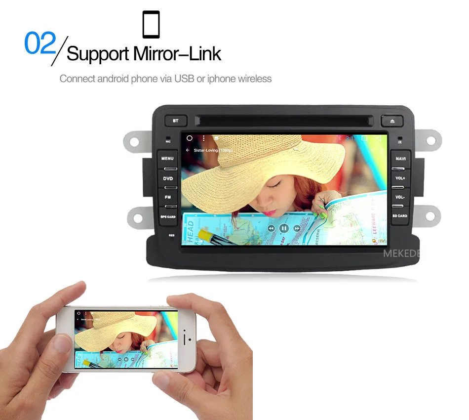 Best Wholesale! Android7.1 Car stereo head unit navigation GPS NAVI DVD player for Lada Xray 2/ RENAULT Dacia/Duster/Logan/Sandero 32