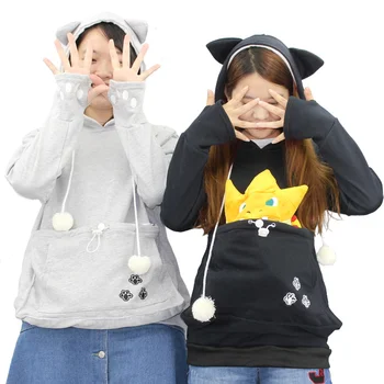 

Fashion Cat Cuddle Pouch Mewgaroo Nyangaroo Dog Pet Hoodies Casual Kangaroo Hoody Sweatshirts