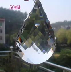 192 шт./лот 50 мм Crystal обрезки кулон Suncatcher хрустальные люстры, подвесные Бесплатная доставка