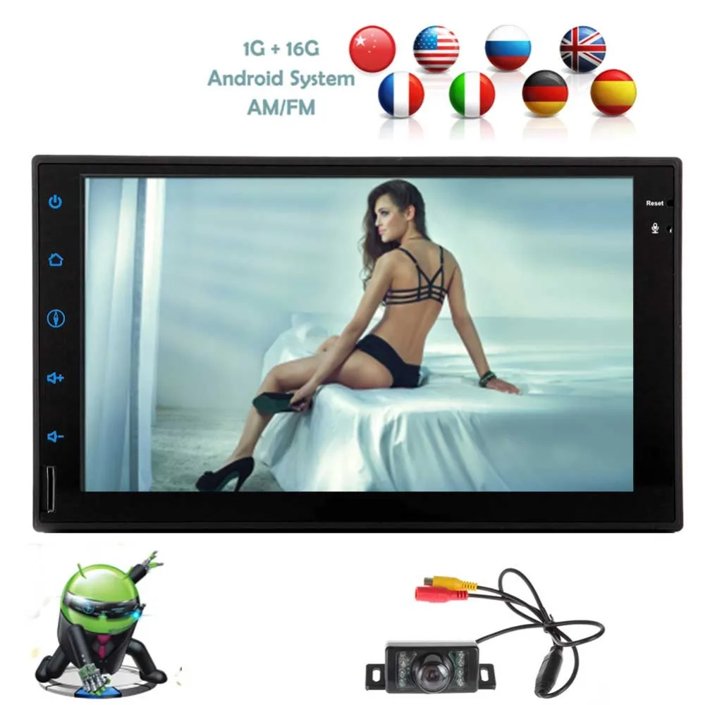 

Car Stereo GPS Navigation Autoradio Bluetooth Android 6.0 in Dash Head Unit 2 din Audio Video Player Touchscreen support USB/SD