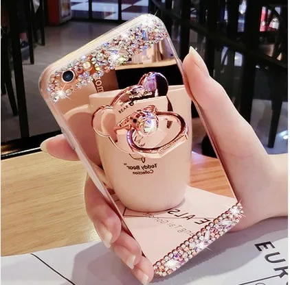 Для Samsung Galaxy A5 A7 A8 2015 чехол для телефона с бриллиантами и защитой от падения мягкий