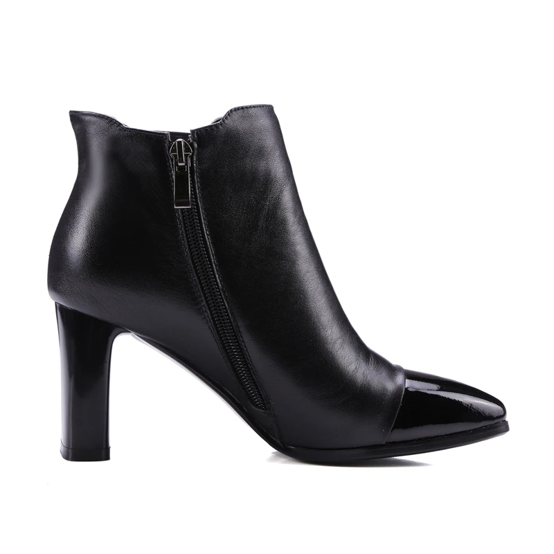 D'hiver Enmayer Chaussures Carré Orteil Bottes Black Femmes 40 Hiver Carrés De Cheville Zyl1757 Talon Size34 Mujer Zapatos 77Bw8