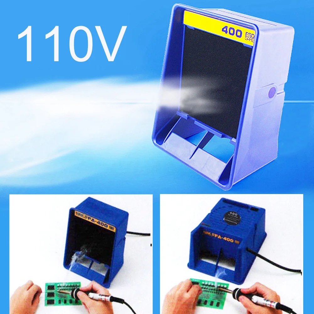 

Blue Solder Smoke Absorber Fume Extractor Air Filter Fan For Soldering US Plug &