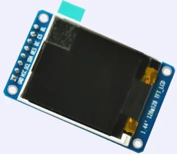 

1.44 inch TFT LCD ST7735 controller SPI Serial port display module 128*128 8pin 65K color