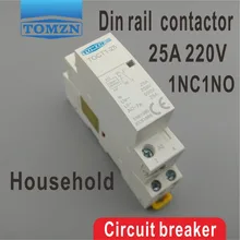 1NO 1NC CT1 2 P 25A 220 V/230 V 50/60 HZ Din rail Hogar contactor de la ca
