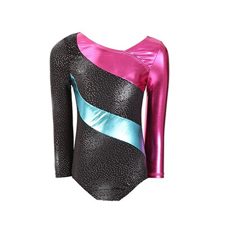 Longsleeve Girls Kids Dance Costume Gymnastics Unitard Leotard Bodysuit 4 Sizes