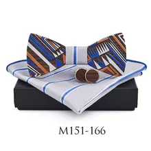 Модные деревянные джентльменские карманные квадратные галстуки-бабочки с квадратным воротником ручной работы бабочка Свадебная вечеринка деревянный галстук костюм мужские аксессуары