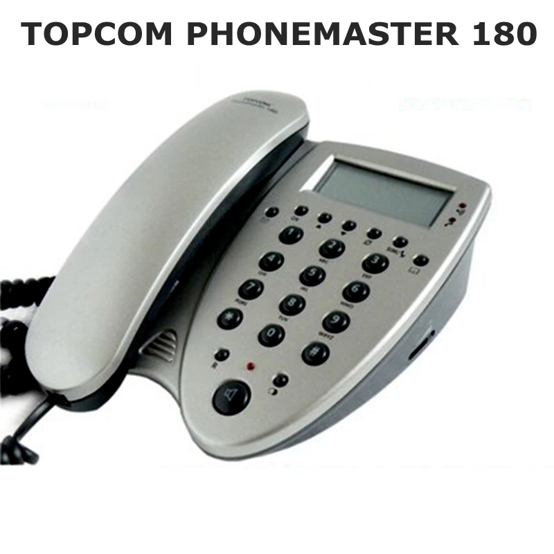 

TOPCOM Phonemaster 180 with SIM Card access caller ID telephone corded Phonebook copy and view Export to Europe America