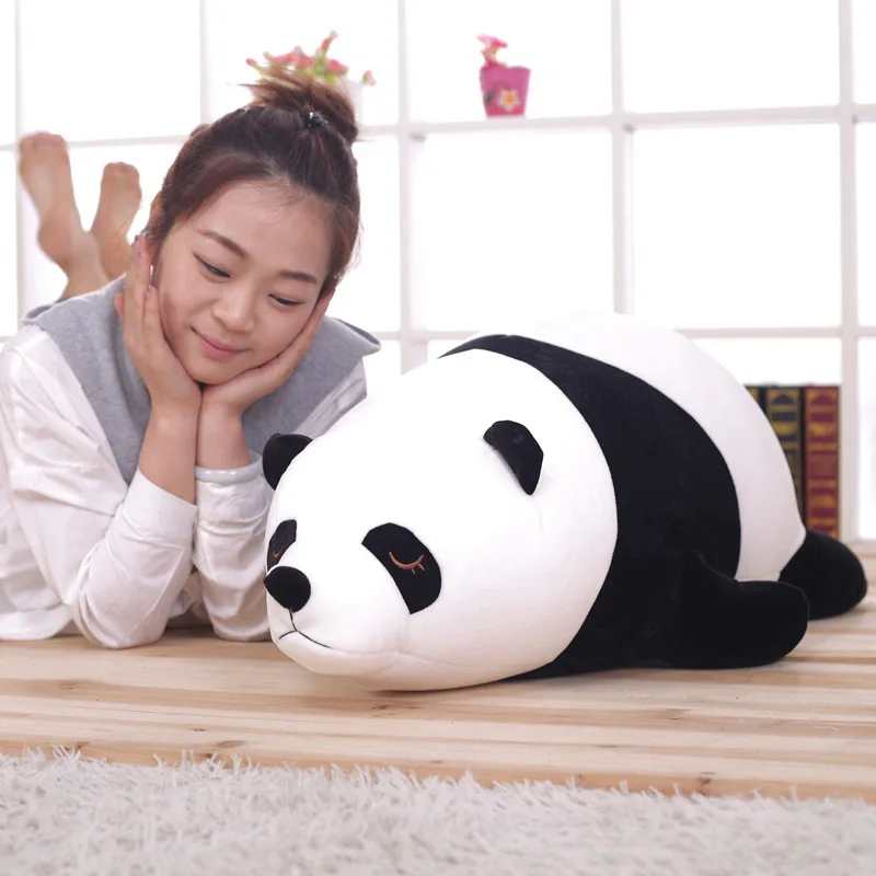 Прекрасный с губчатым наполнителем панды мягкая плюшевая подушка животное панда из мультфильма плюшевый медведь Nap Подушка диванная