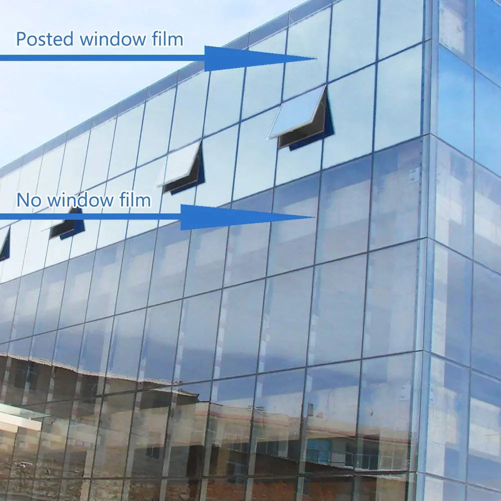 Оконная теплоизоляционная пленка анти-УФ одностороннее зеркало для домашнего офиса стекло хогард