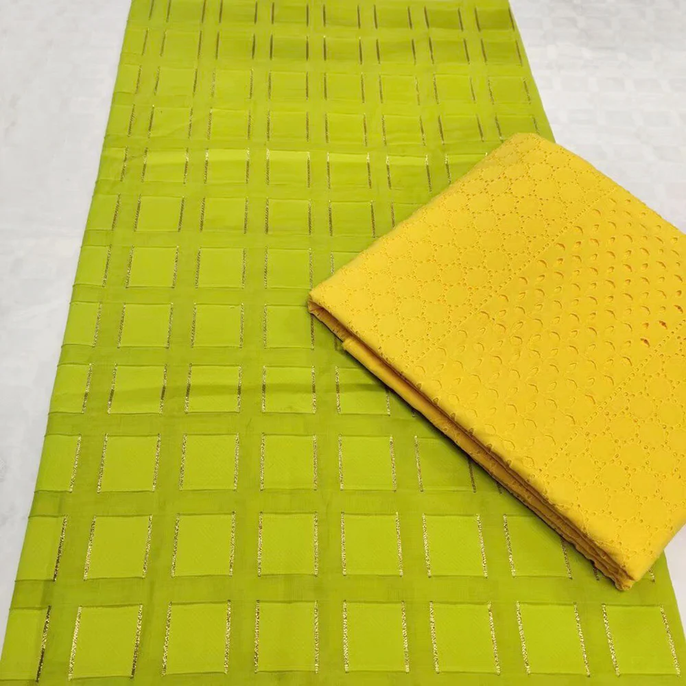 

2019 High Quality Nigeria Lace Fabric Latest Gold Line Mesh African Net Lace Fabric Swiss Volie Cotton Lace Fabric