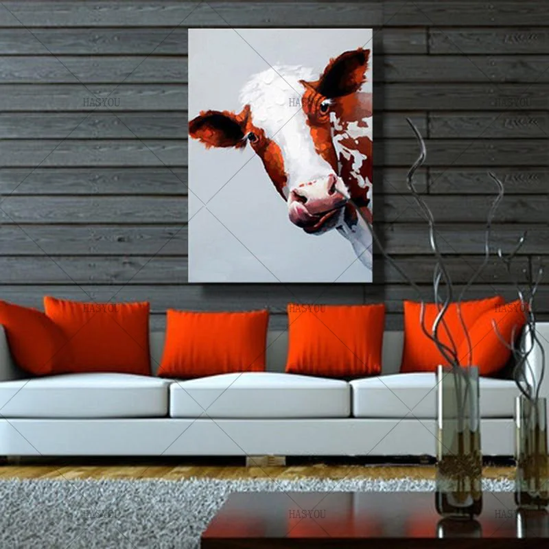 Cow-Oil-Painting-Hand-Painted-Animal-Canvas-Painting-Pictures-for-Sitting-Room-Decoration-Modern-Animal-Cow (1)