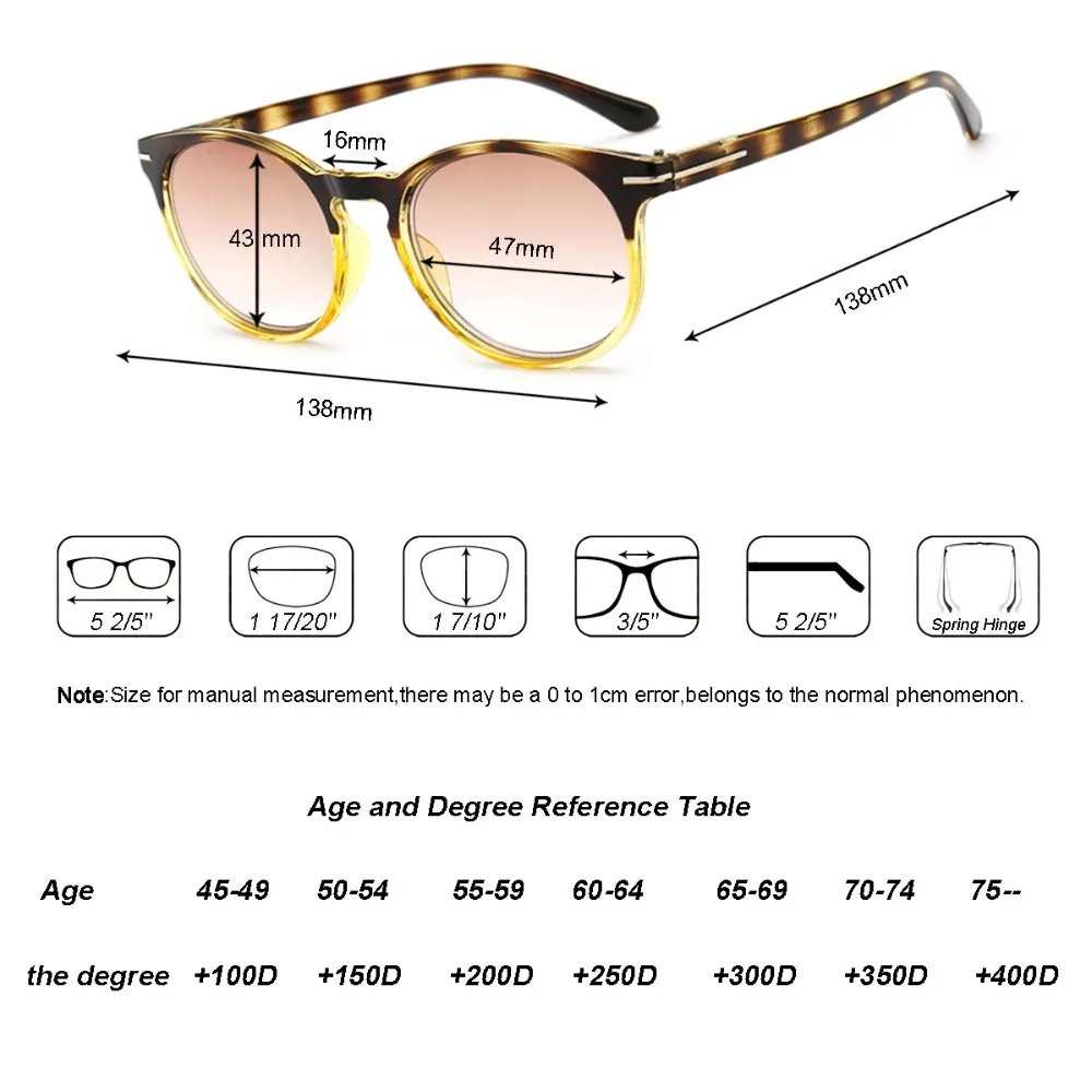 Tinted Reading Glasses Men Women Sun Readers Grey Gradient UV400 Protection Lens Magnifying Sun Glasses Reading 6