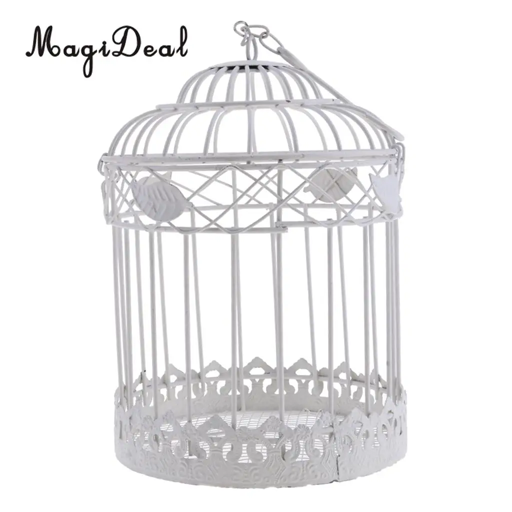 MagiDeal Iron Wire Wreath Frame Succulent Pot Metal Planter Plant Holder Hanging Flower Pots Planter  for indoors gardens Patios