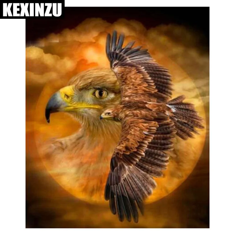 

new 5D DIY Full Square/Round Diamond Painting"eagle"Embroidery Cross Stitch Mosaic Home Wedding decoration