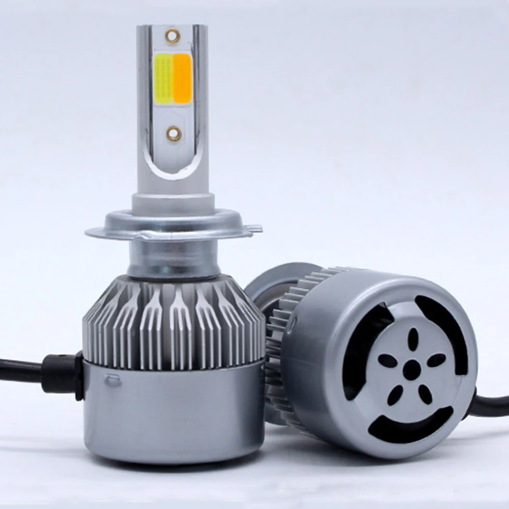 

2 Colors LED Car Headlight H1 H4 H7 H11 HB3 HB4 72W 8000LM 3000K 6000K Car Accessories Auto Lamp Led Bulbs Fog light 12V 24V