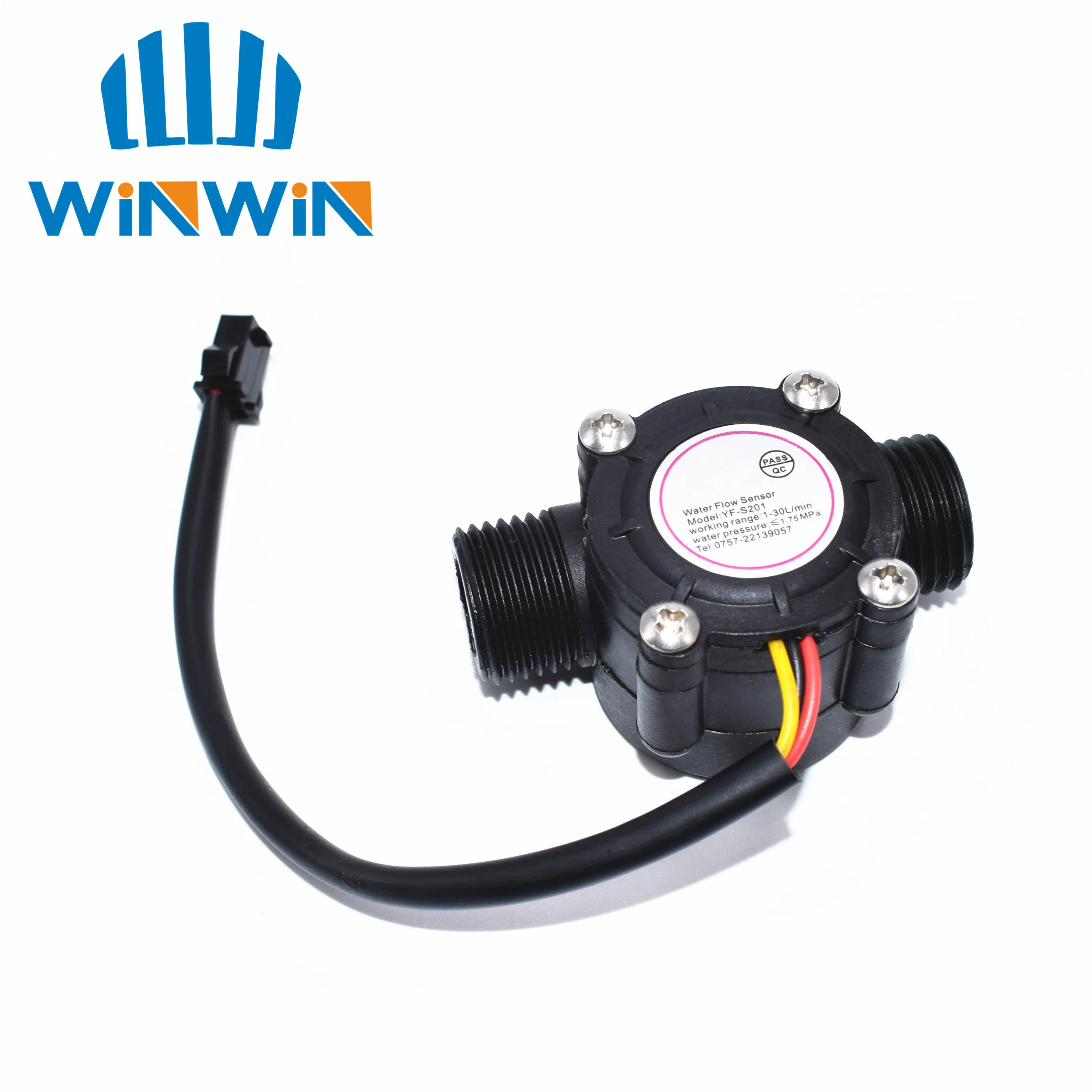

1pcs Water Flow Sensor Flowmeter Hall Flow Sensor Water Control 1-30L/min