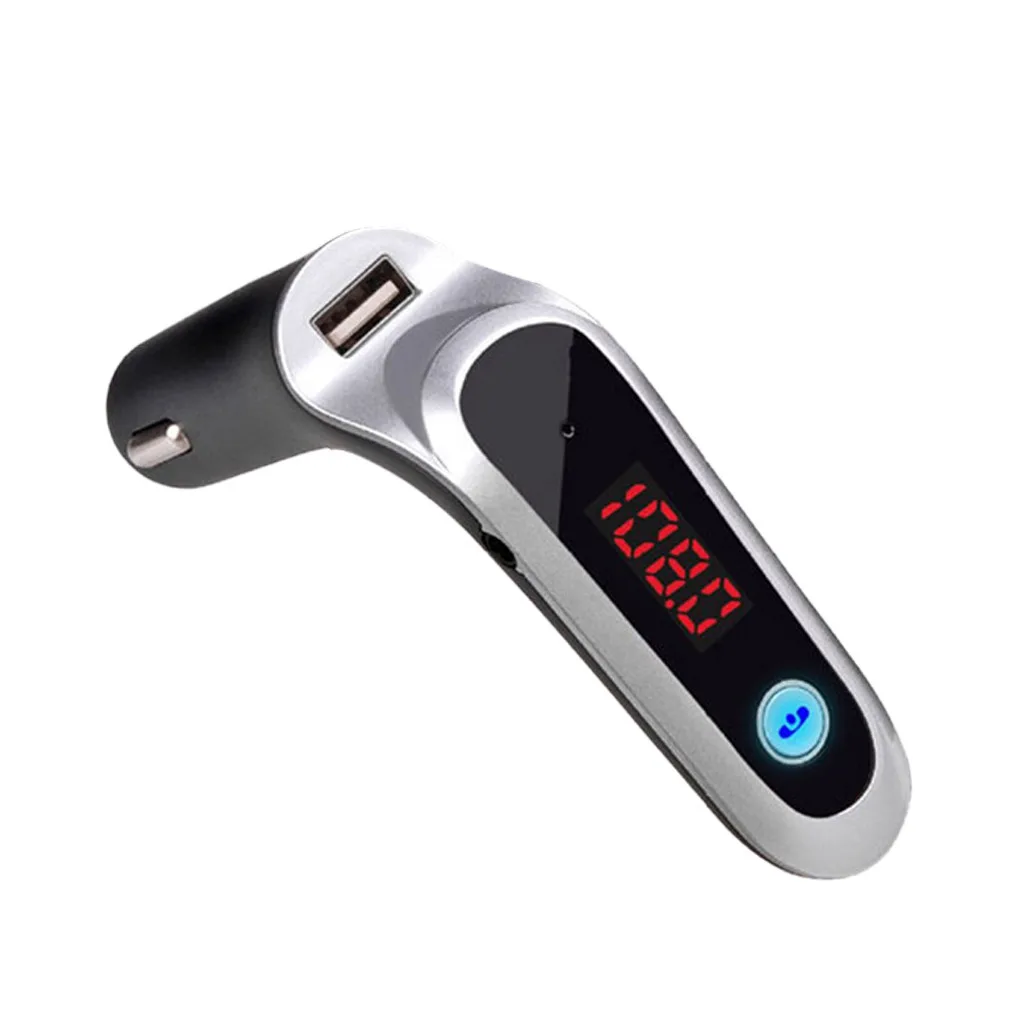 Автомобильная зарядка USB TF карта Поддержка зарядного устройства комплект беспроводной связи bluetooth для автомобиля ЖК-дисплей Hands-Free fm-передатчик для MP3 плеера мобильного телефона - Формат цифровых медиаданных: SL