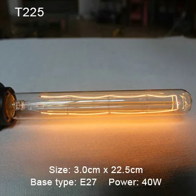 Подвесной светильник в стиле ретро vintage edison bulb DIY веревки кулон ресторан бар E27 углерода лампы 110v 220v нити lampadario промышленные лампы - Цвет: T225 filament