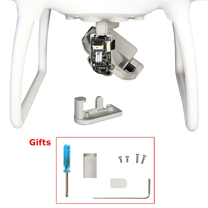 

For DJI Phantom 4 Gimbal Saver Protect Case Aluminum Alloy Ribbon Cable Guard Cover Camera Protector