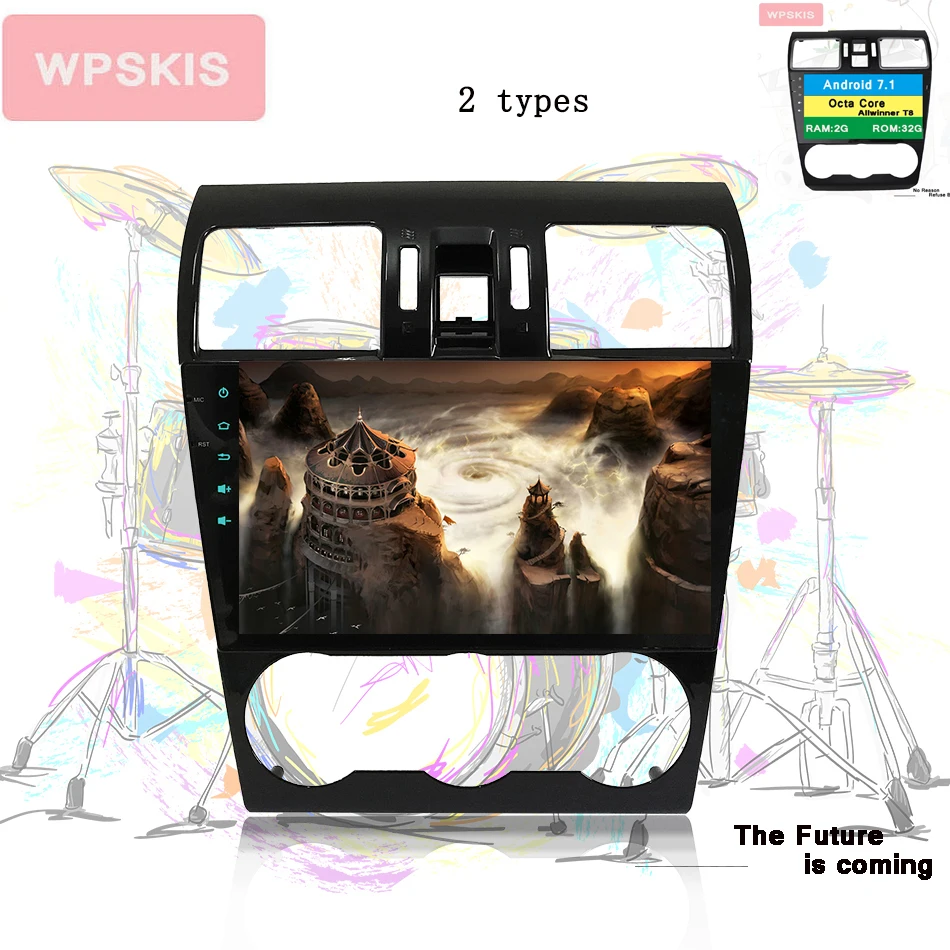 Cheap Octa Core Android 9.0 Car video dvd Player audio stereo a/v gps navi system For Subaru Forester XV WRX 2013+ dab mirror CarPlay 1