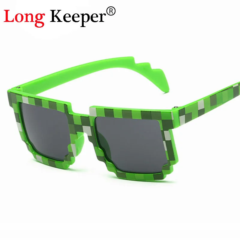 

Long Keeper New Smaller Size Sunglasses for 4-12 Years Children Sun Glasses Mosaic Boys Girls Pixel Eyewares KIDS-87
