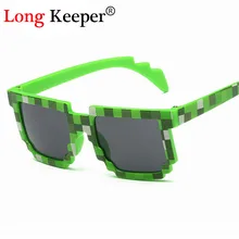 Long Keeper New Smaller Size Sunglasses for 4-12 Years Children Sun Glasses Mosaic Boys Girls Pixel Eyewares KIDS-87