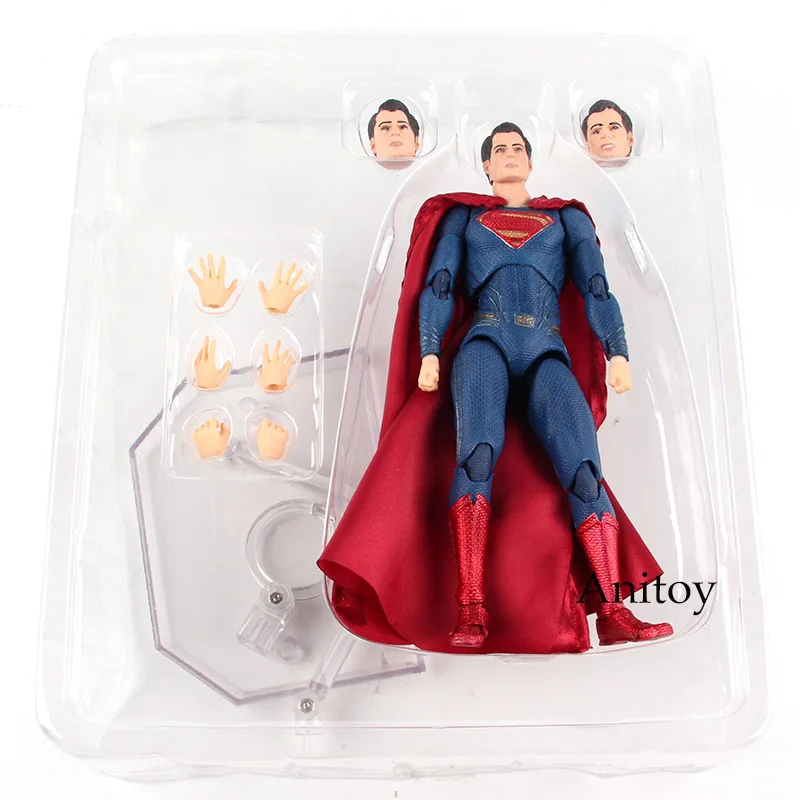 Лига Справедливости Супермен фигурка ПВХ Медиком игрушка MAFEX № 057 фигурка Коллекционная модель игрушки для мальчика 16 см - Цвет: in bag