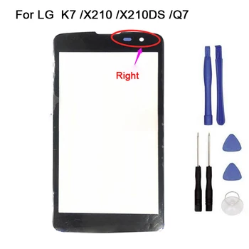 

New Touch screen For LG K7 Q7 X210 X210DS Front Glass touch Screen Digitizer Front Glass Touch Panel Replacement + tool