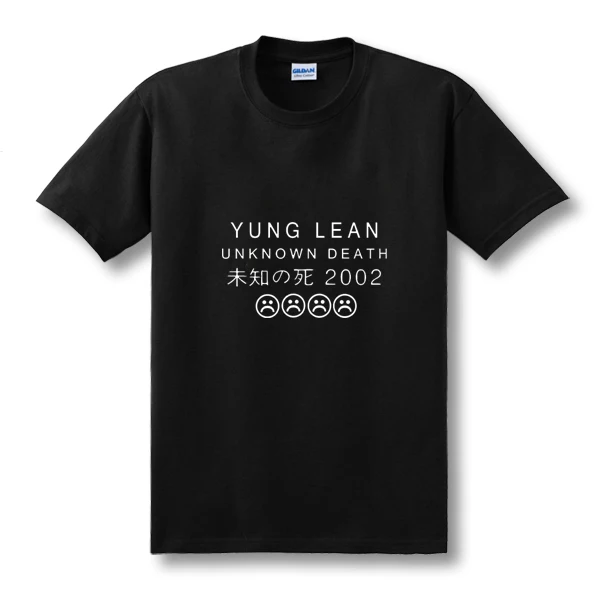 Мужская футболка с короткими рукавами YUNG LEAN UNKNOWN die Sad летняя повседневная